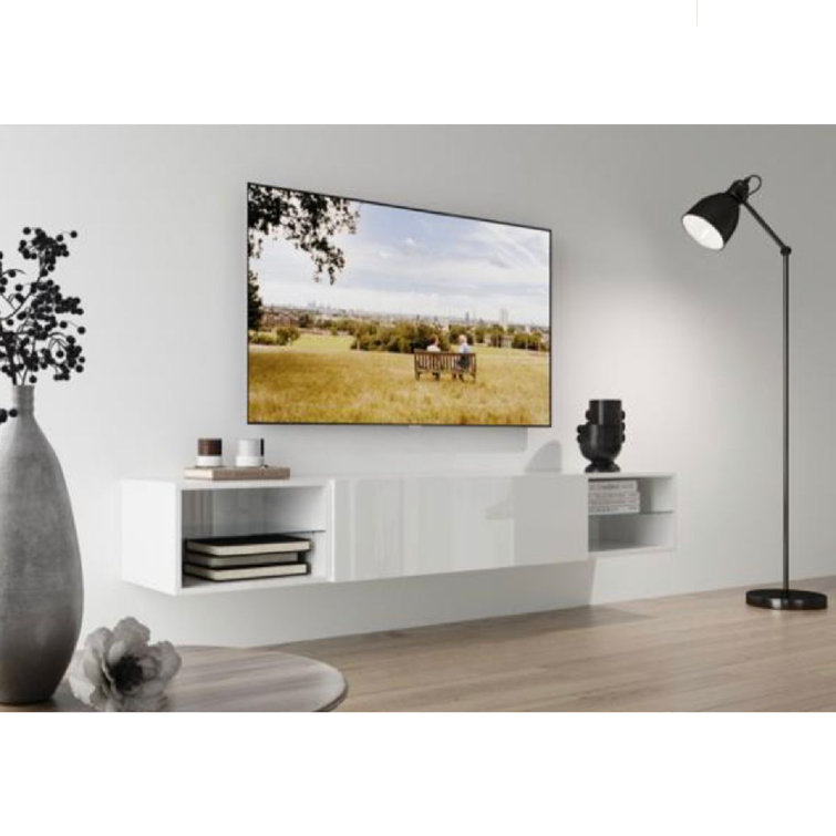 Latitude Run® Linda Floating TV Stand for TVs up to 85" Wayfair